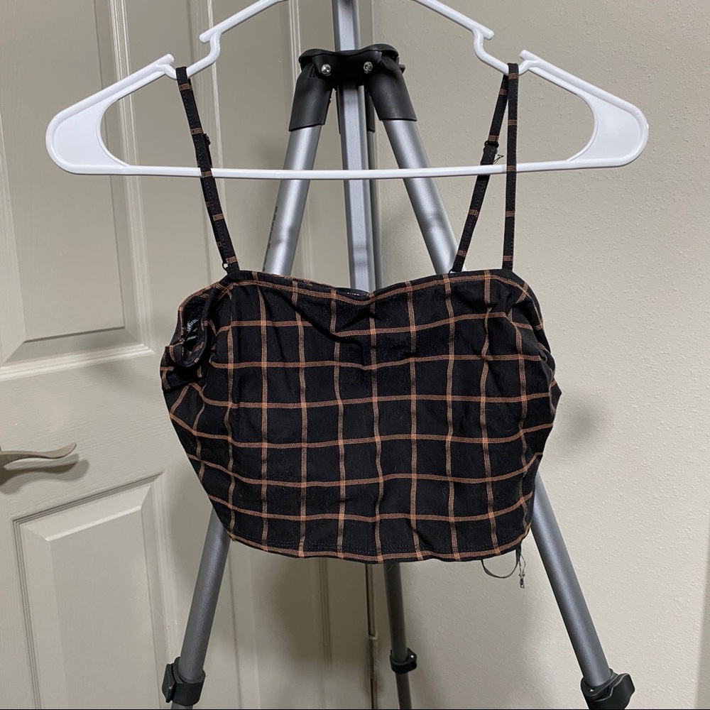 Plaid crop top